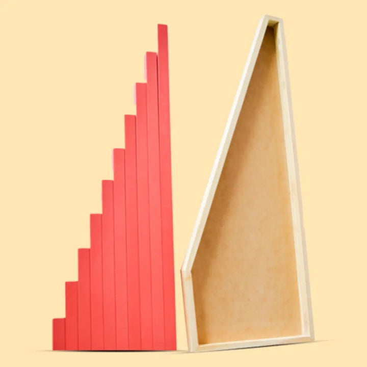 Playbox Wooden Red Tower Sticks Blocks Toy Set For Toddler &amp; Kids Baby Toys