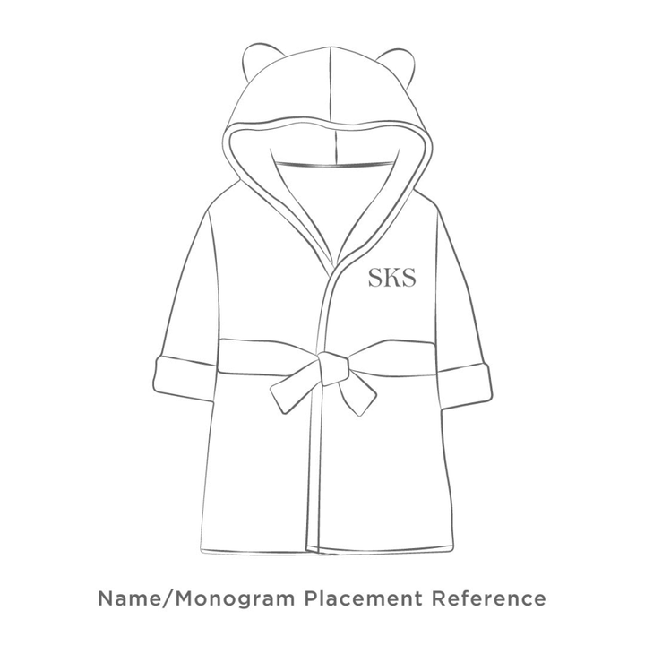 Masilo Hooded Personalised Baby Robe - Penguin