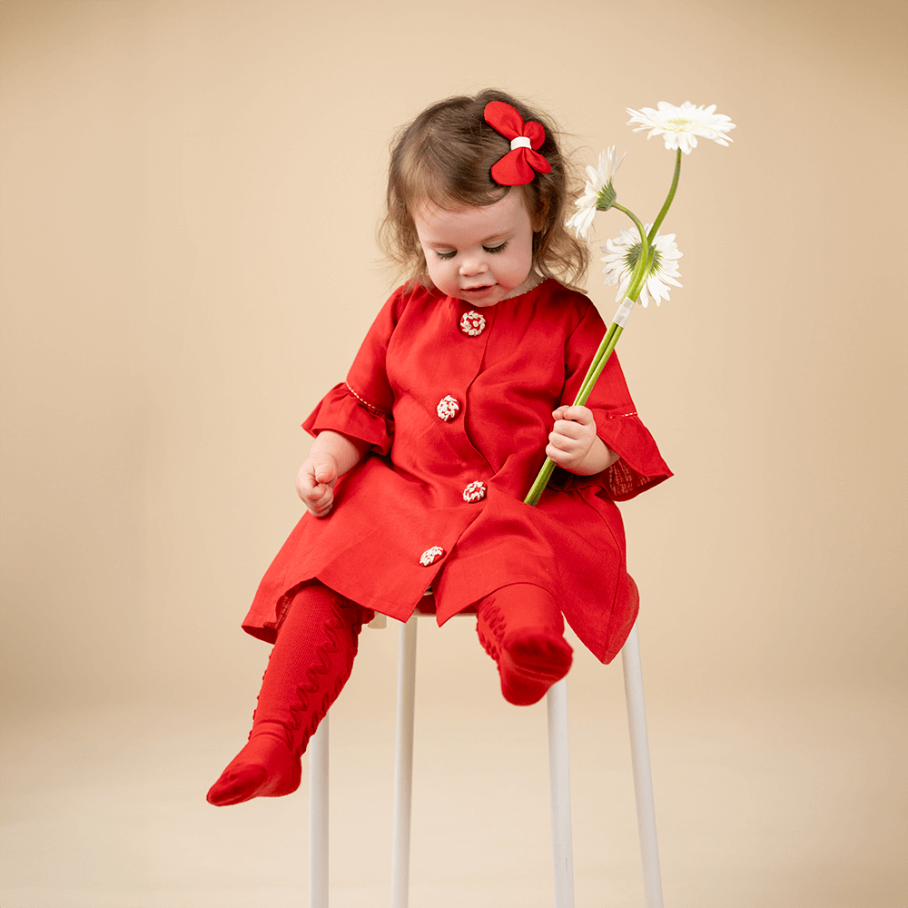 PureCloth.Co Christmas Wonderland Red A-Line Dress