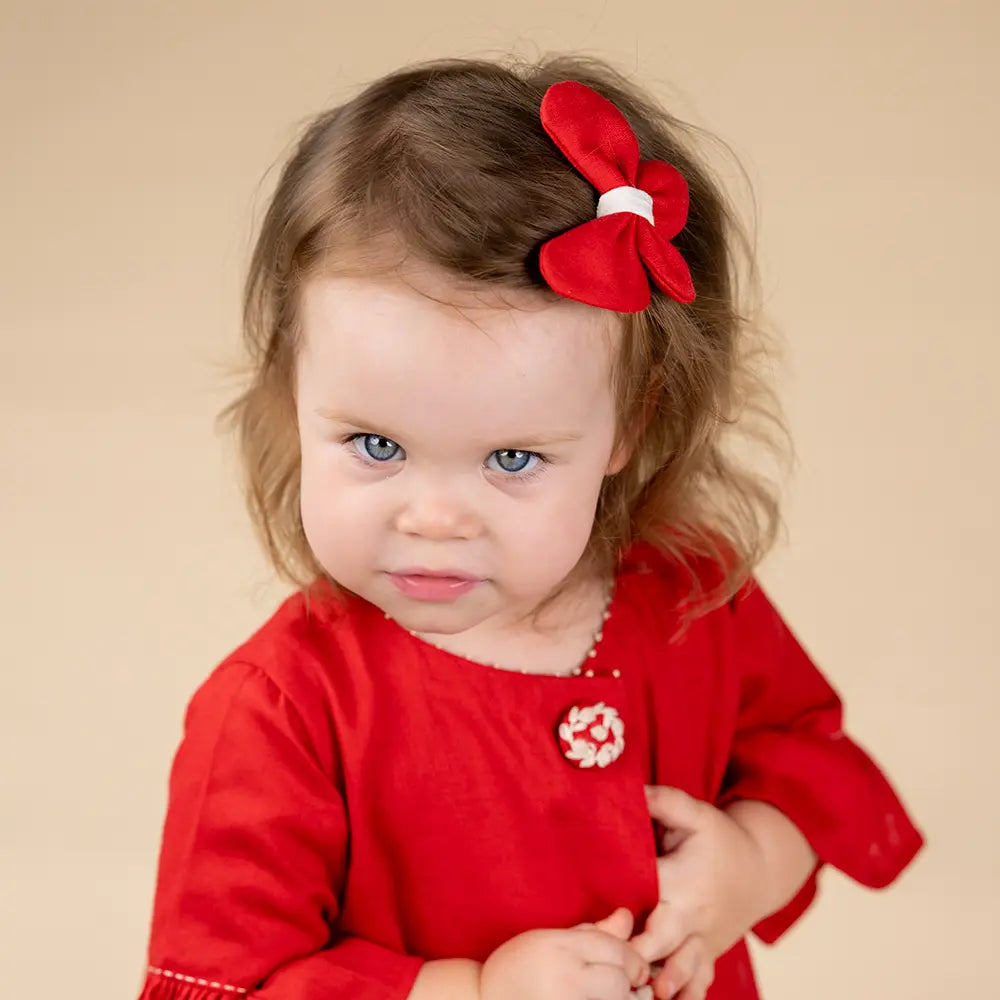 PureCloth.Co Red Flutter Bug | Butterfly Hair Clip