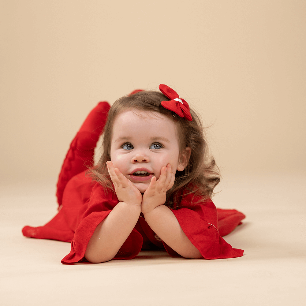 PureCloth.Co Christmas Wonderland Red A-Line Dress