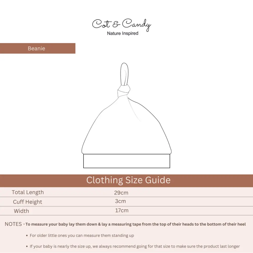 Cot &amp; Candy Baby Organic Muslin Swaddle and Beanie Set-Tiny Love