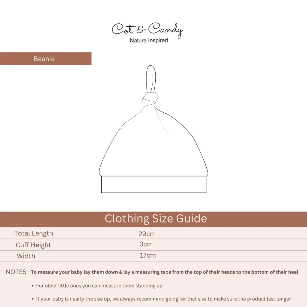 Cot &amp; Candy Organic Beanie - Little Roar