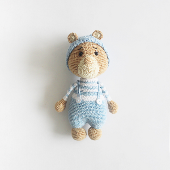 The Tiny Trove Crochet Toys - Barney the Bear