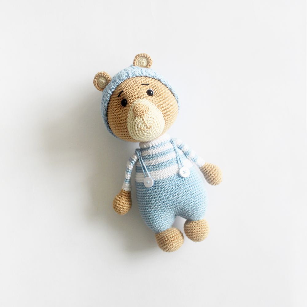 The Tiny Trove Crochet Toys - Barney the Bear