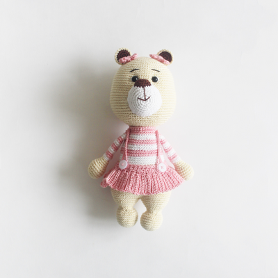 The Tiny Trove Crochet Toys - Buttercup the Bear