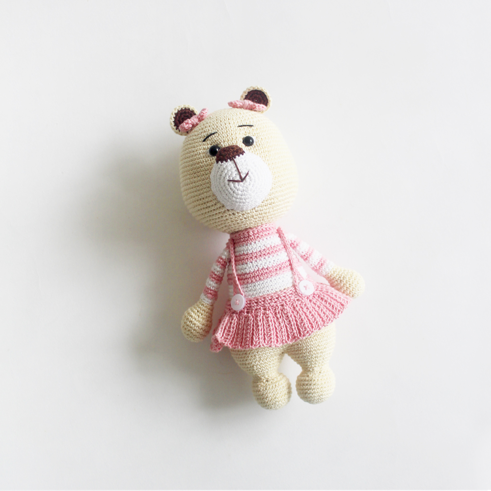 The Tiny Trove Crochet Toys - Buttercup the Bear
