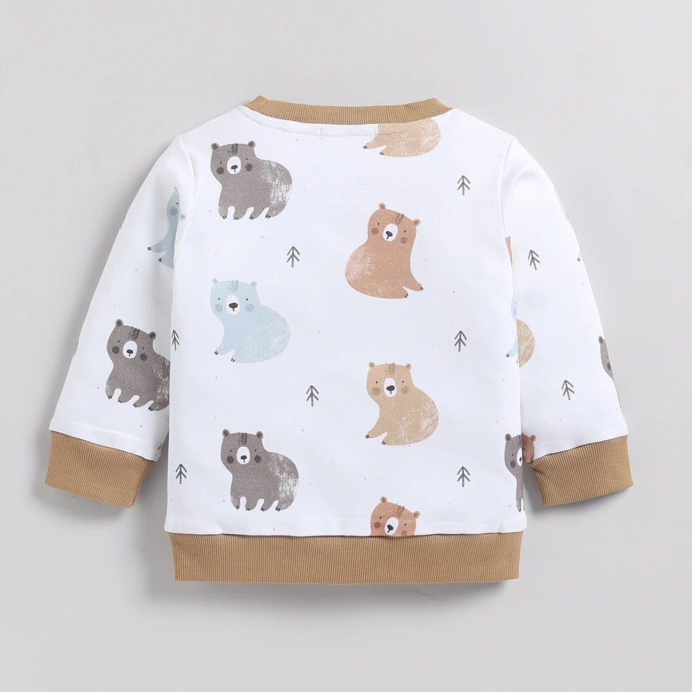 Cot &amp; Candy Baby Organic Crew Neck PJ set - Amber Woodland