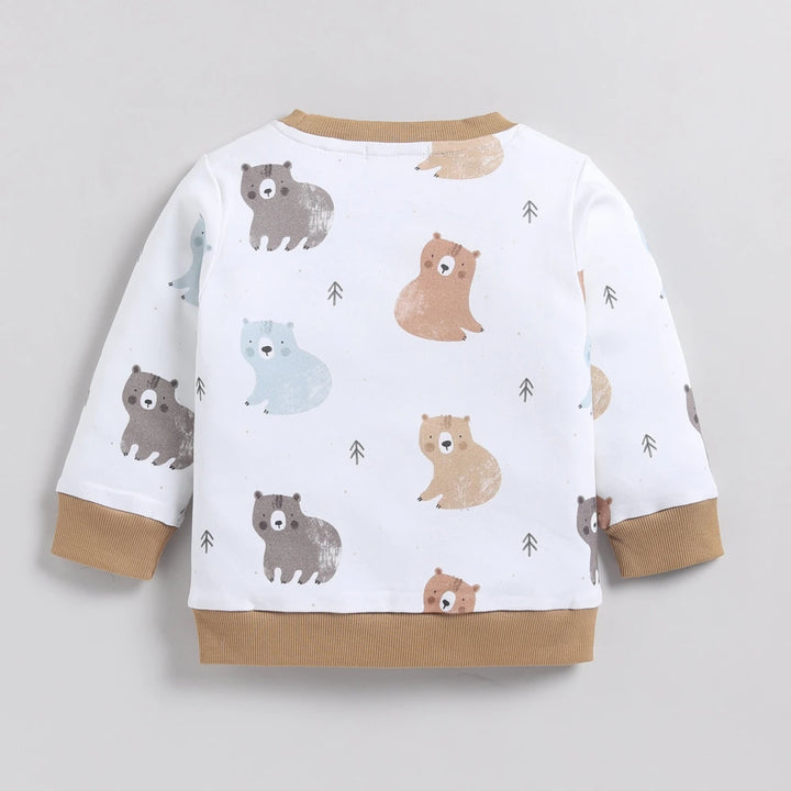 Cot &amp; Candy Baby Organic Crew Neck PJ set - Amber Woodland