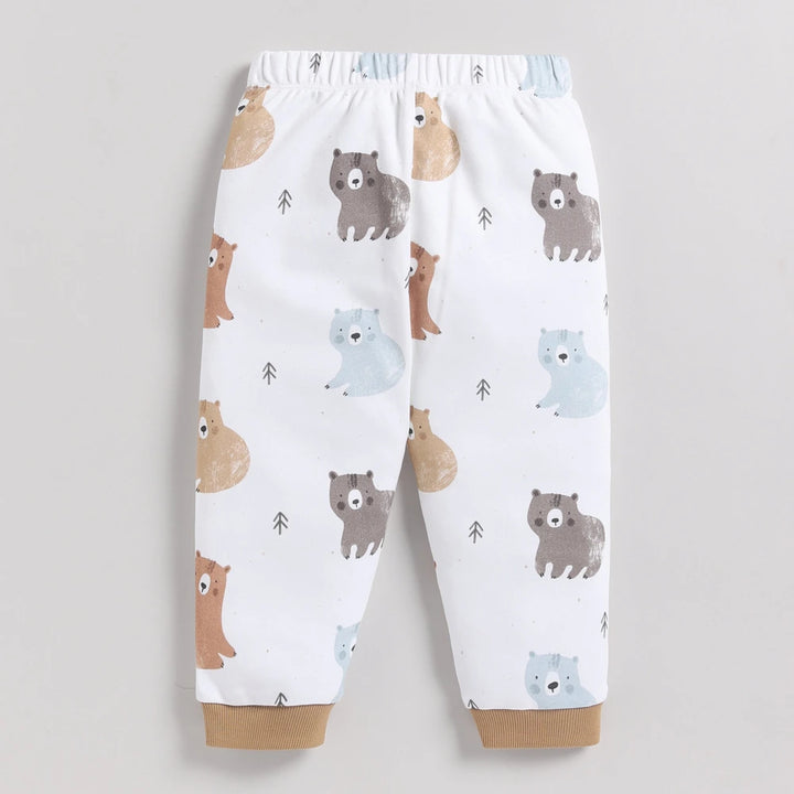 Cot &amp; Candy Baby Organic Crew Neck PJ set - Amber Woodland