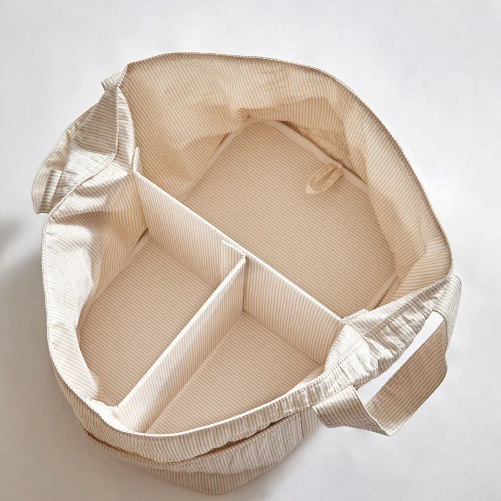 Annasimona Kids Diaper Caddy - Biege Stripe