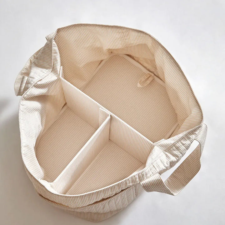 Annasimona Kids Diaper Caddy - Biege Stripe