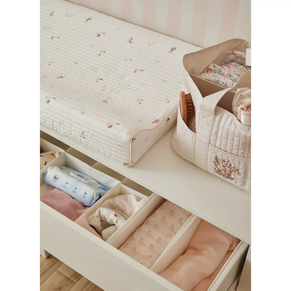 Annasimona Kids Diaper Caddy - Biege Stripe