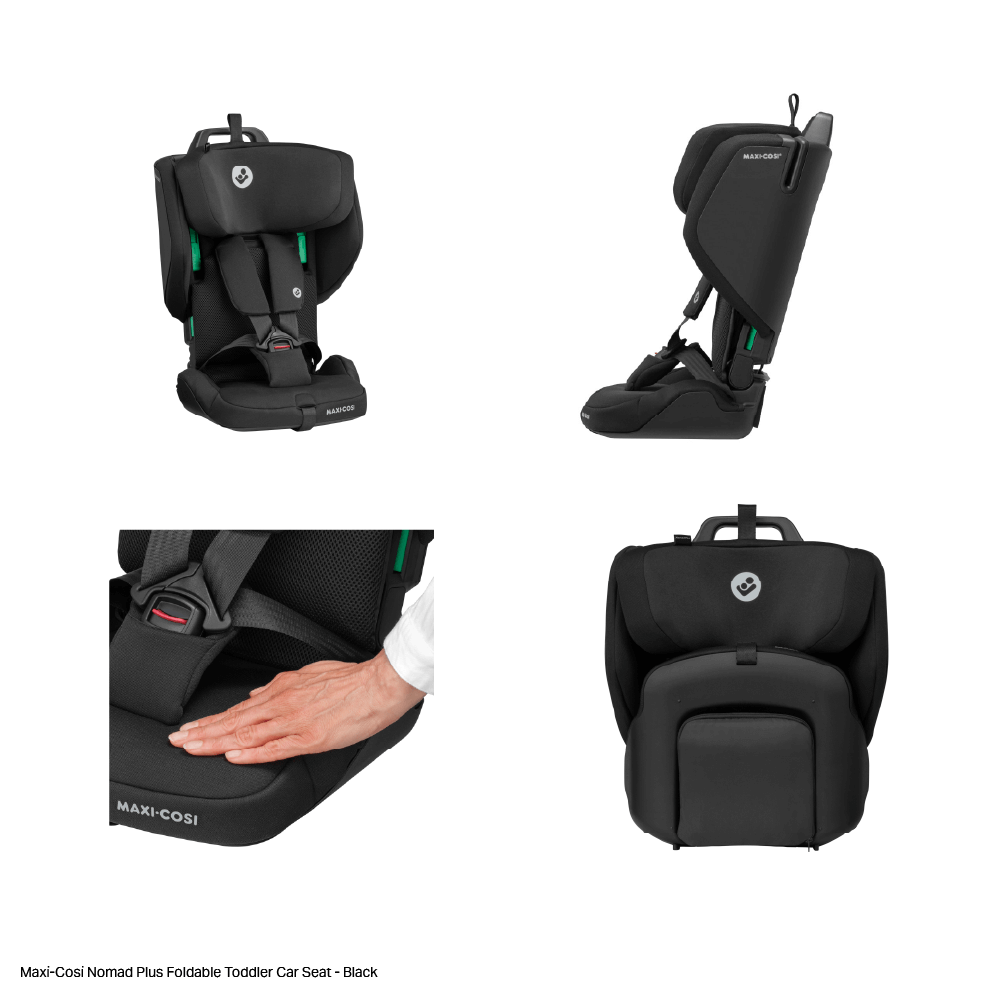 Maxi-Cosi Nomad Plus Foldable Travel-Friendly Toddler Car Seat - Black