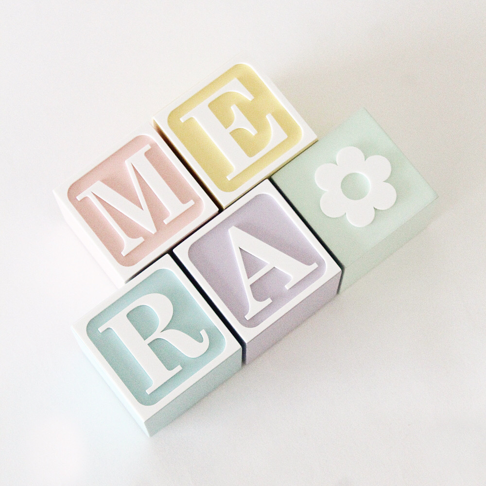 The Tiny Trove Name Block - Vintage
