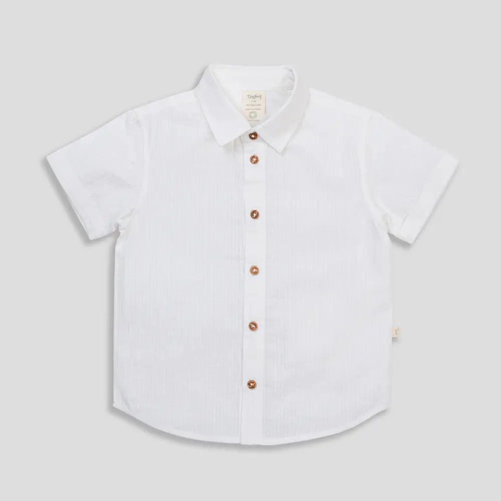Tiny Twig White Boys Shirt
