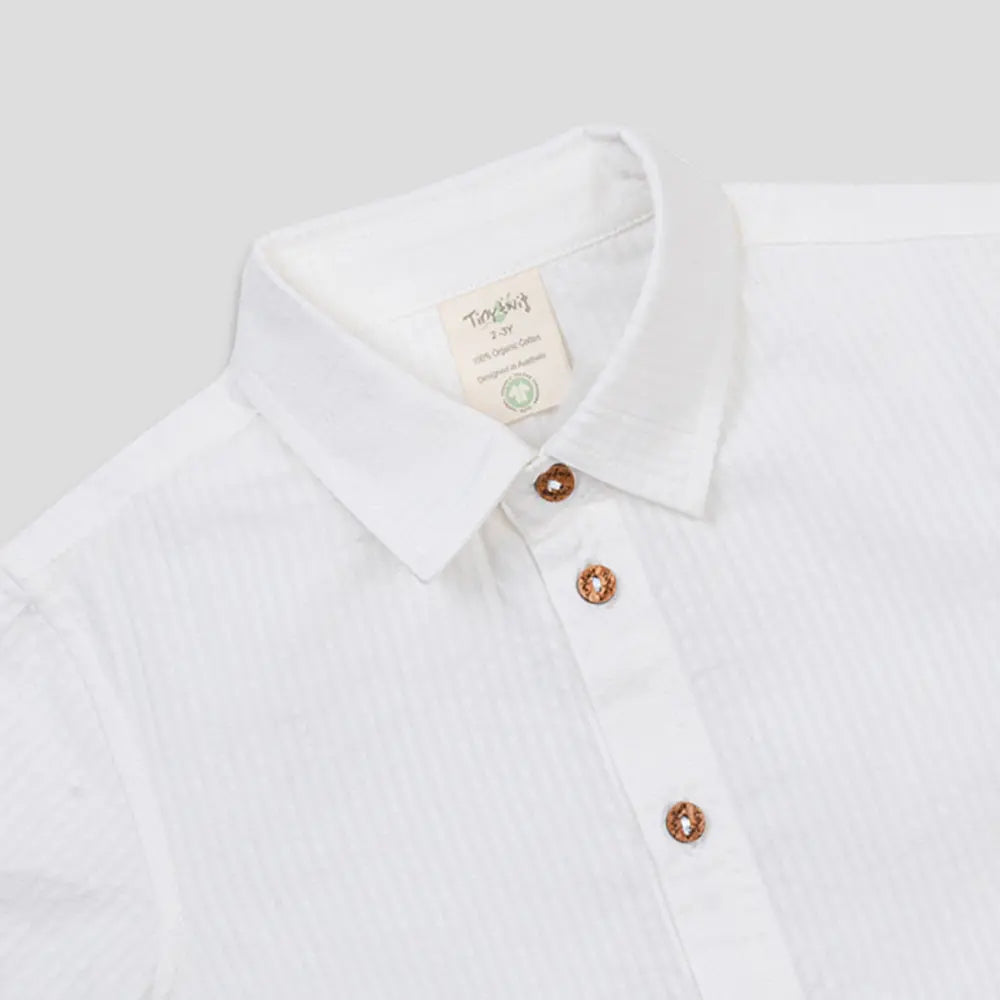 Tiny Twig White Boys Shirt