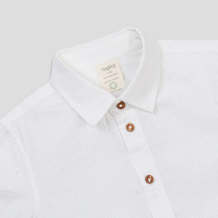 Tiny Twig White Boys Shirt