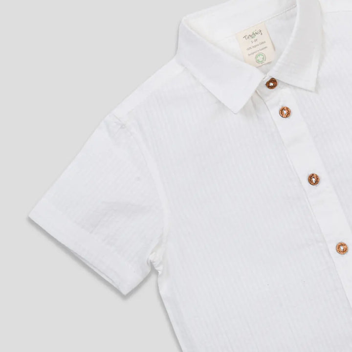 Tiny Twig White Boys Shirt
