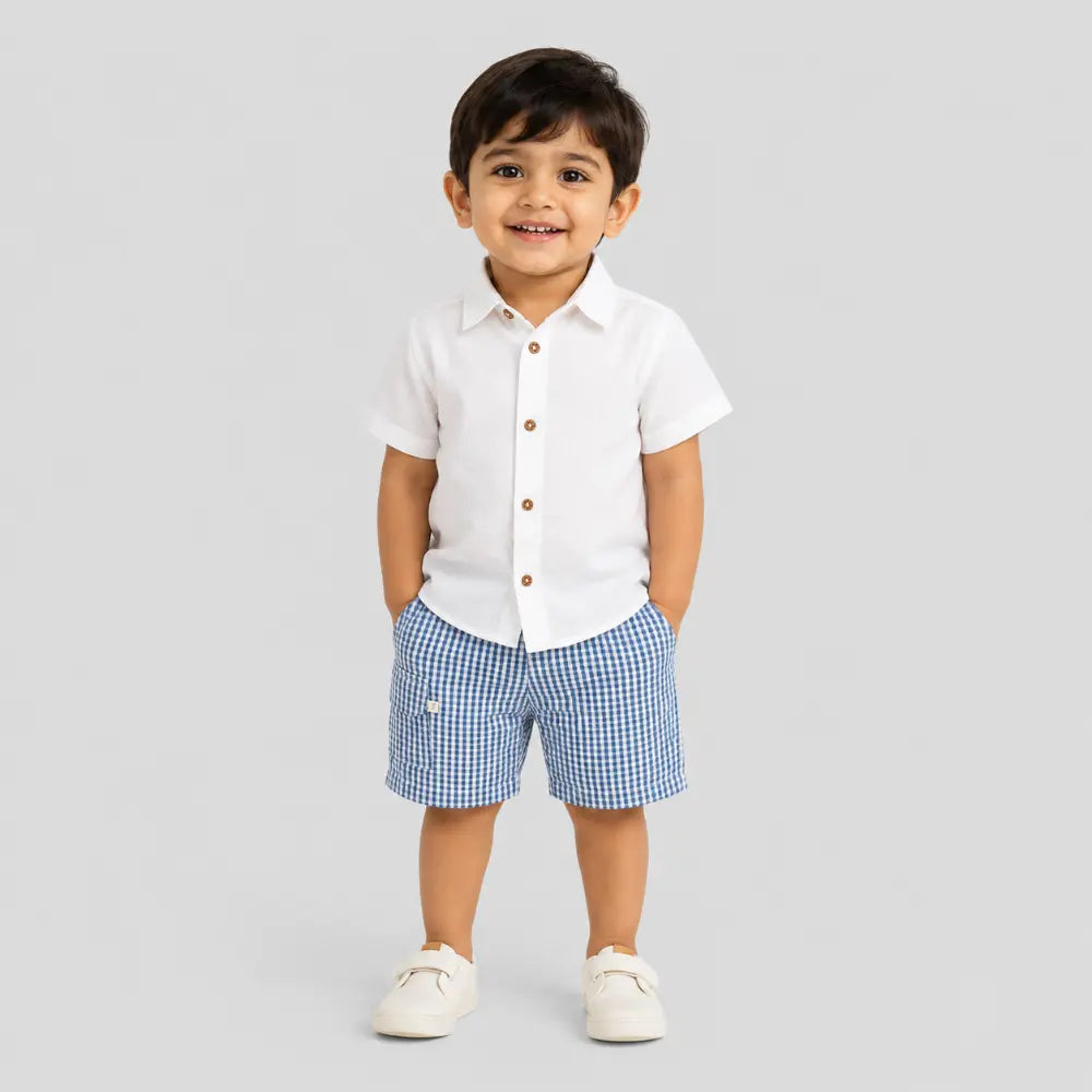 Tiny Twig White Boys Shirt