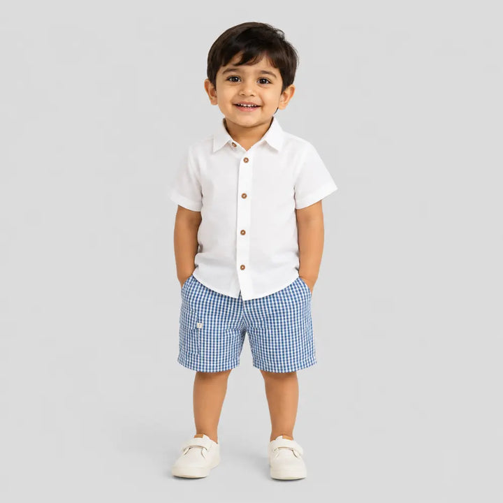 Tiny Twig White Boys Shirt