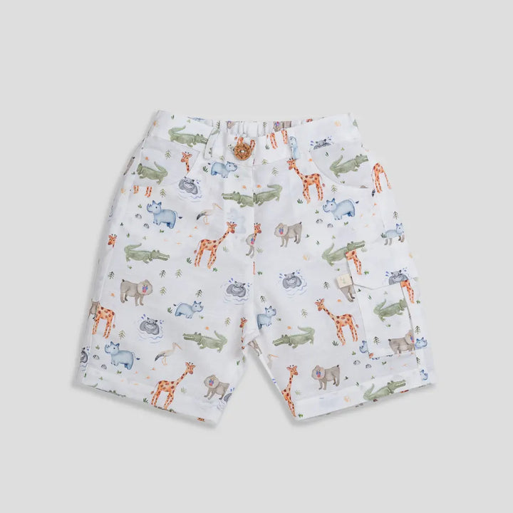 Tiny Twig Safari AOP Boys Shorts