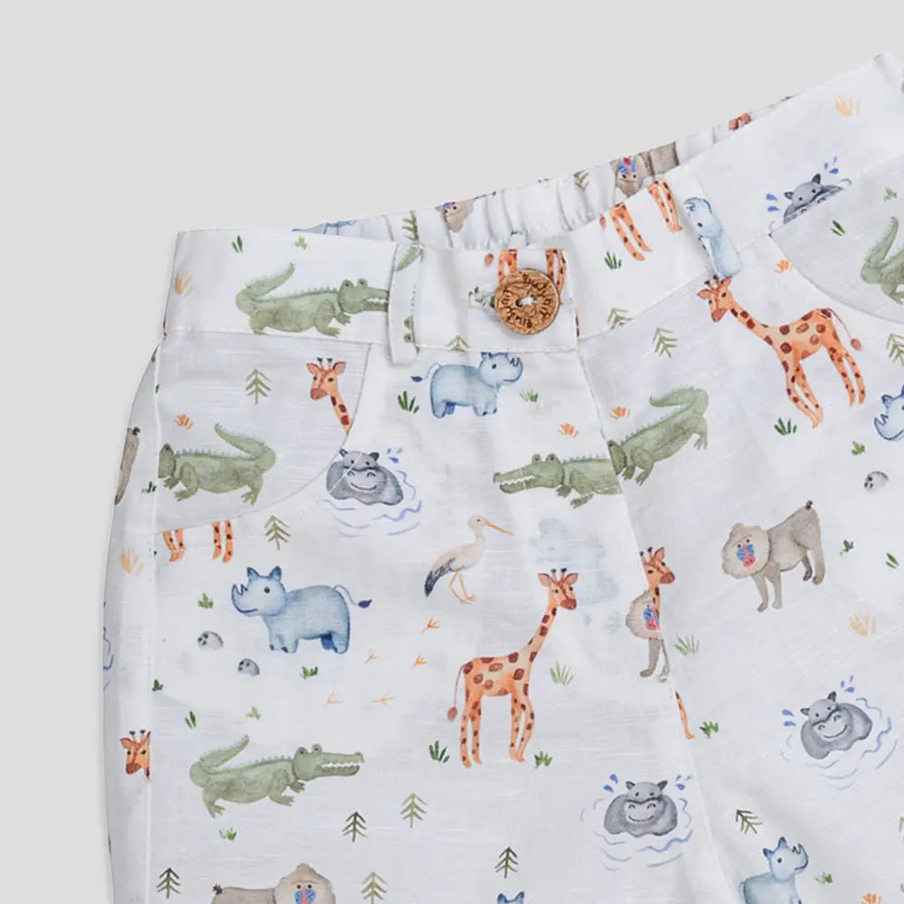 Tiny Twig Safari AOP Boys Shorts