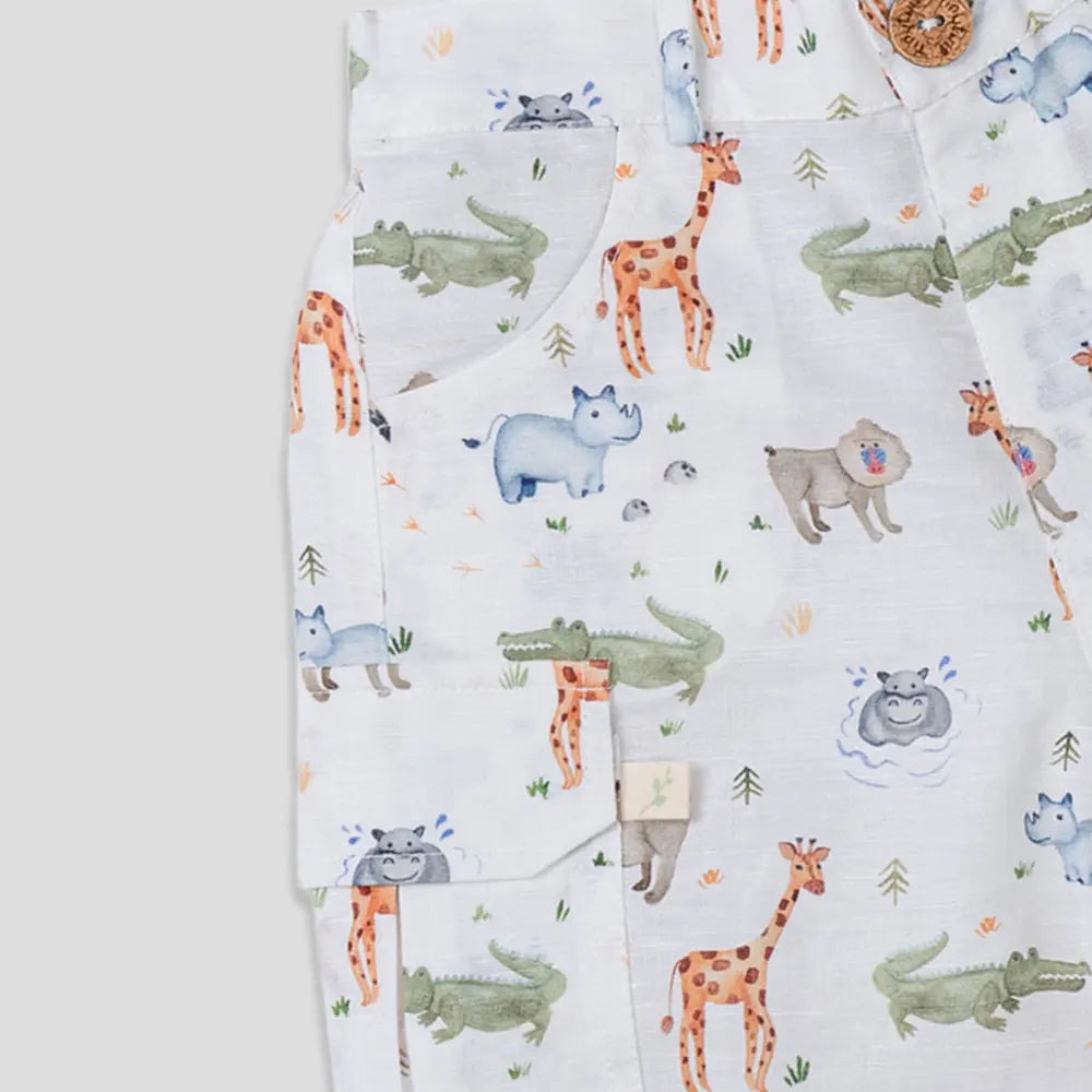 Tiny Twig Safari AOP Boys Shorts