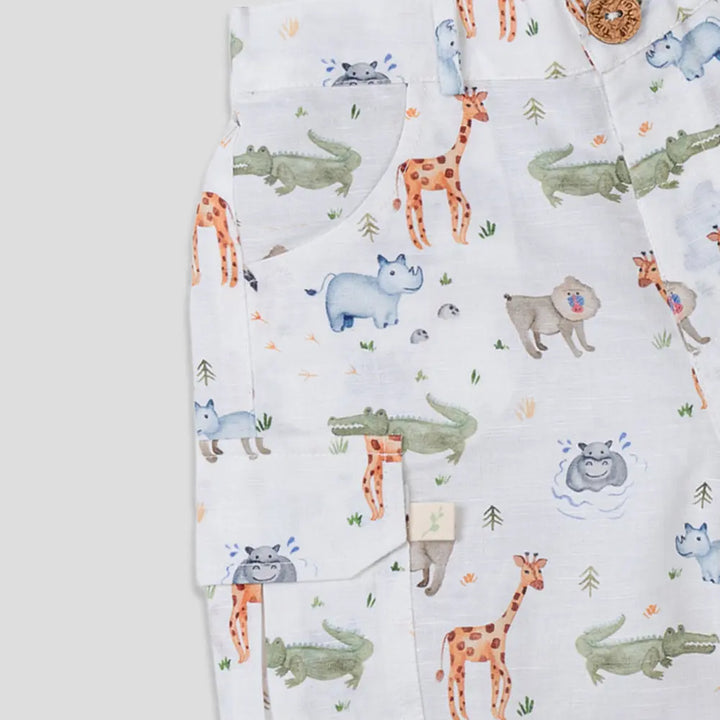Tiny Twig Safari AOP Boys Shorts