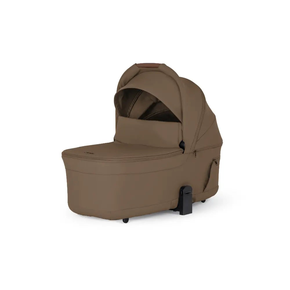 Silver Cross Breez Reversible Carry Cot Flat Recline|Height Adjustable Seat|Easy Fold|Rain Cover |0 to 6MY |Upto 9Kg - Maple