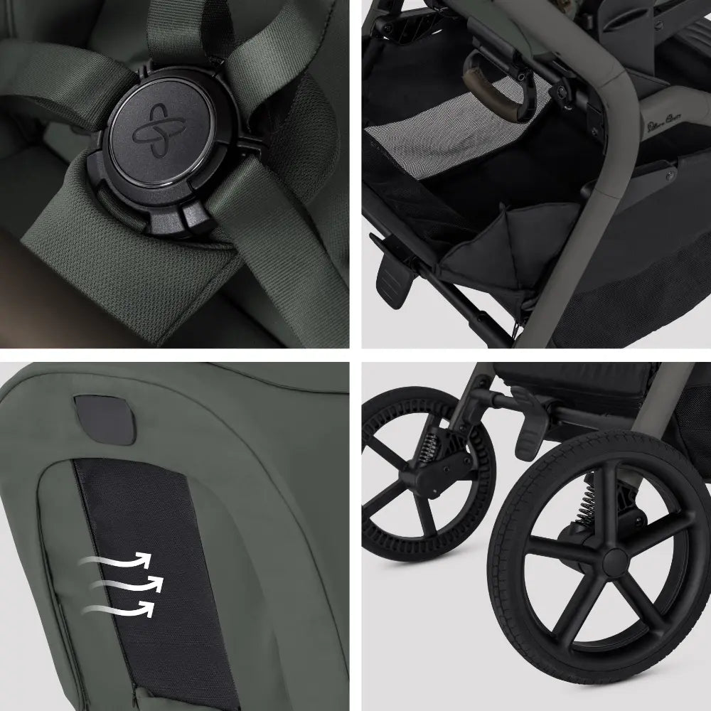 Silver Cross Breez Compact Stroller - Pewter