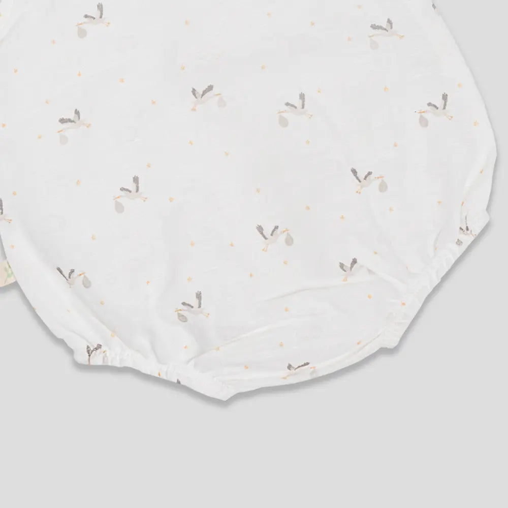 Tiny Twig Stork Bubble Romper