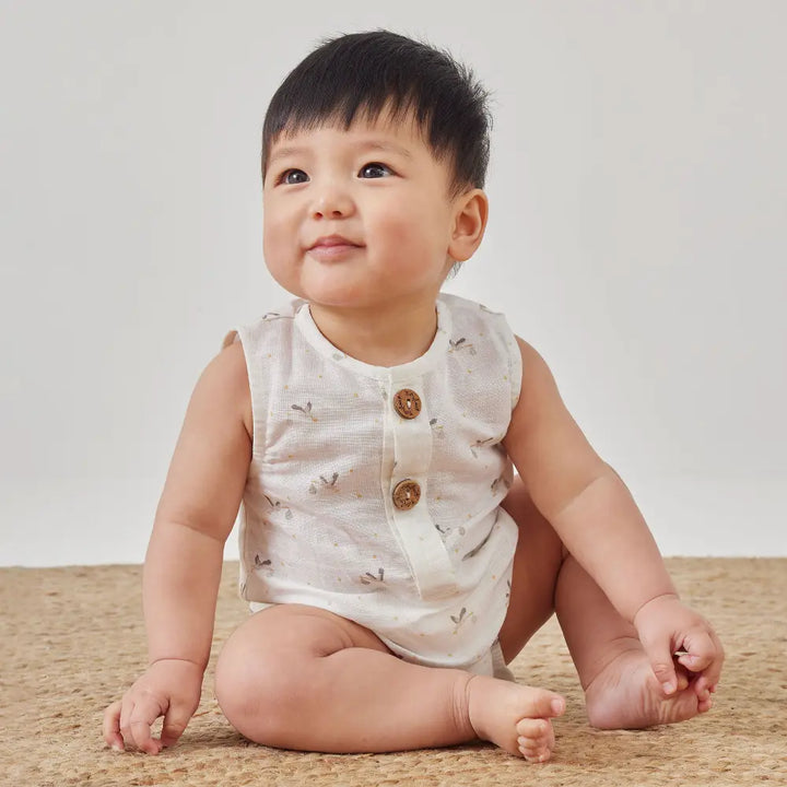 Tiny Twig Stork Bubble Romper