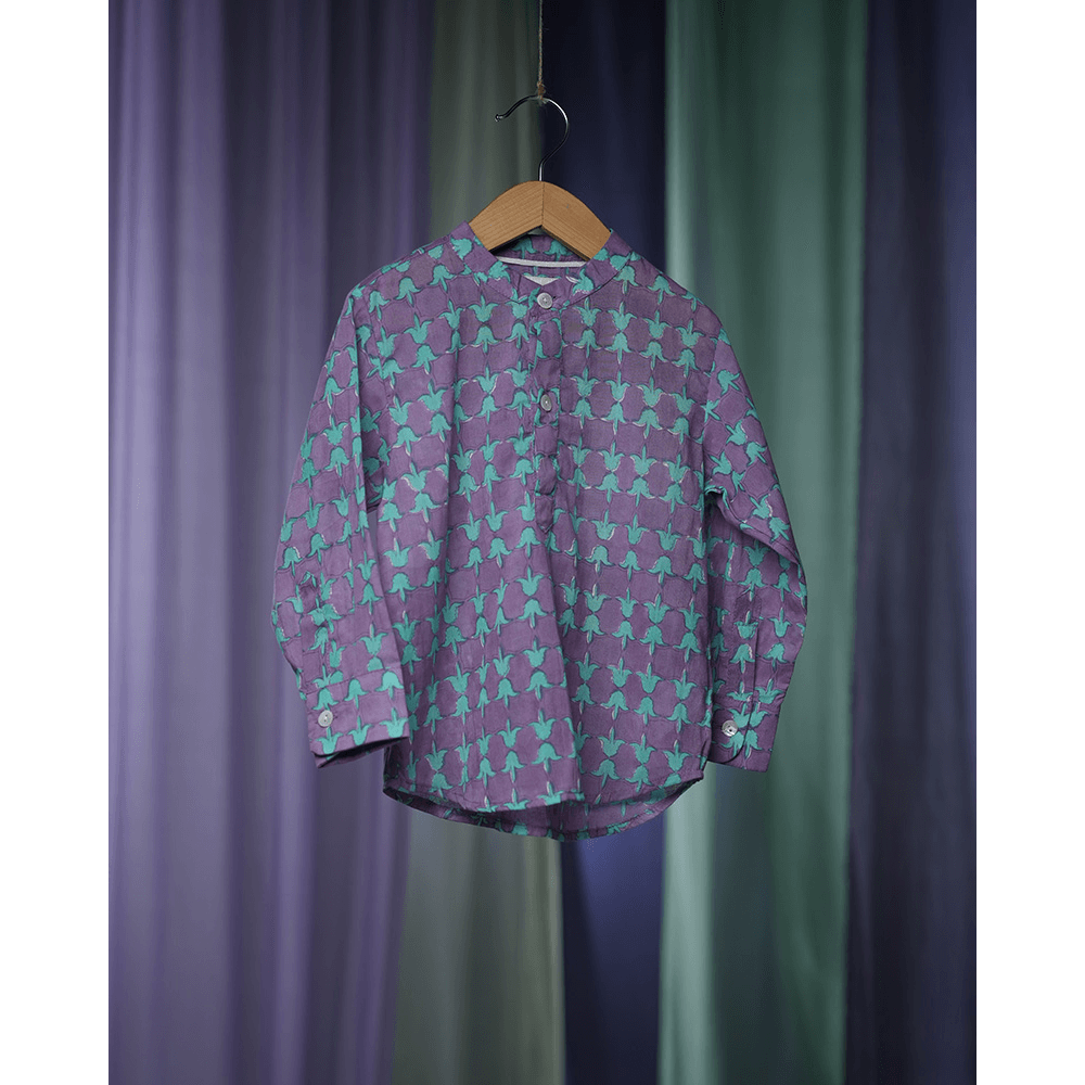 Love the World Today Spring Of Tulips Boy’s Full Sleeve Kurta Shirt