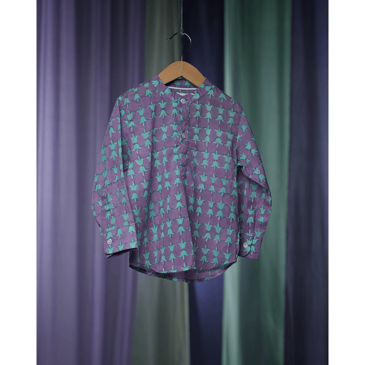 Love the World Today Spring Of Tulips Boy’s Full Sleeve Kurta Shirt
