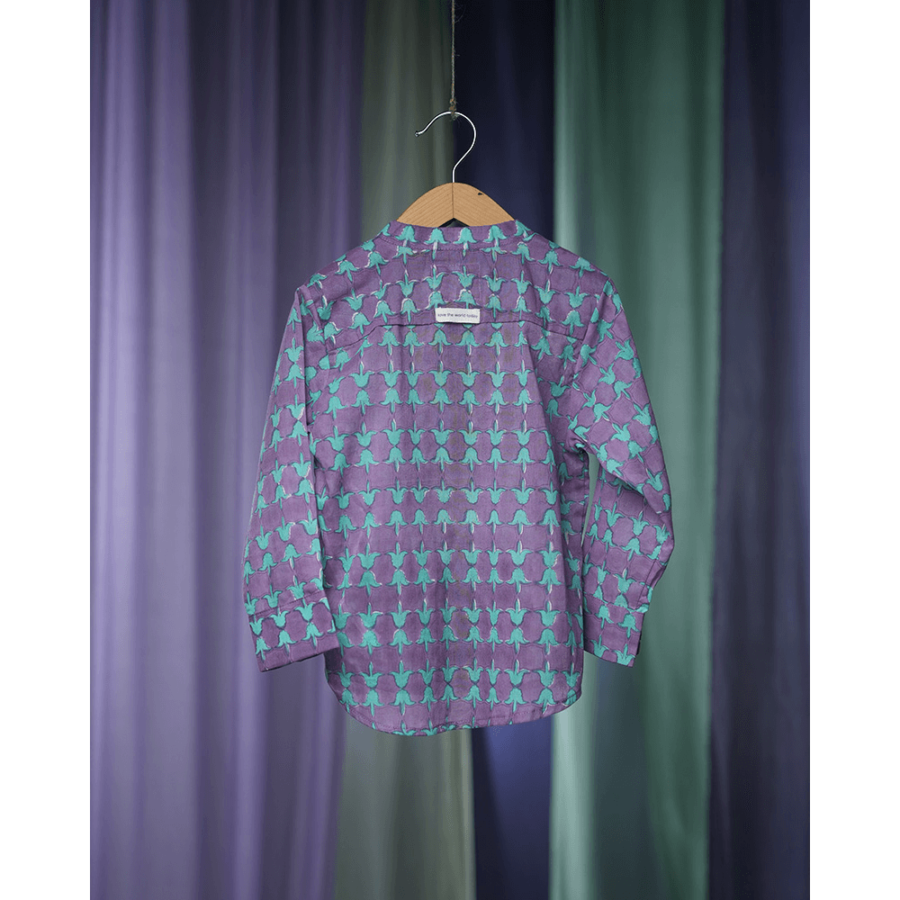 Love the World Today Spring Of Tulips Boy’s Full Sleeve Kurta Shirt