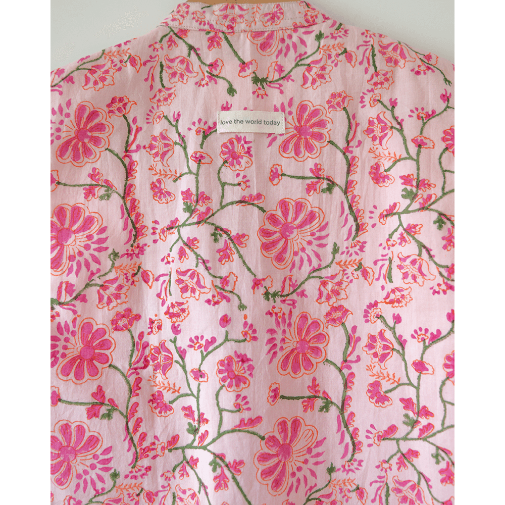 Love The World Today Phool Cotton Pink Floral Bandi- Boys