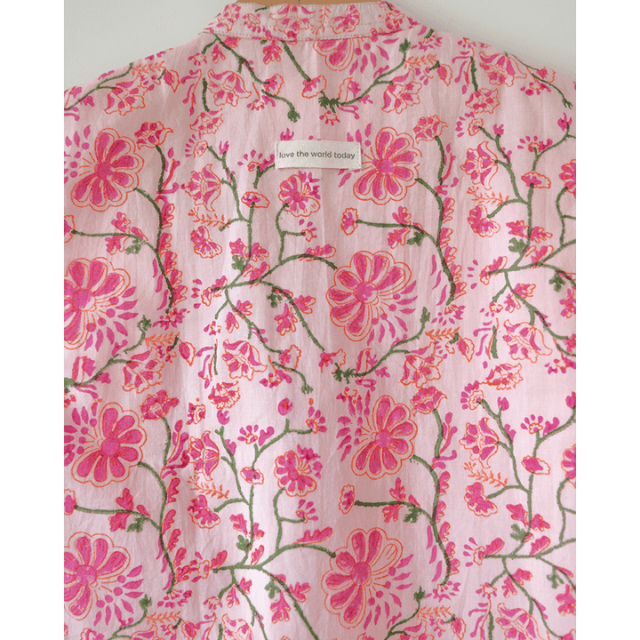 Love The World Today Phool Cotton Pink Floral Bandi- Boys