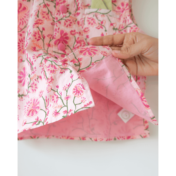 Love The World Today Phool Cotton Pink Floral Bandi- Boys