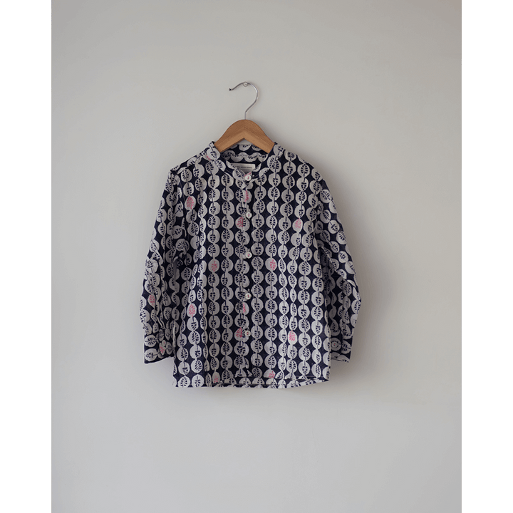 Love The World Today Lata Cotton Monstera Print Full Sleeve Shirt- Boys