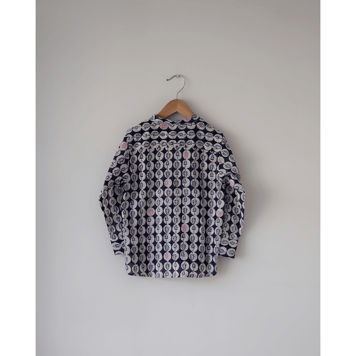 Love The World Today Lata Cotton Monstera Print Full Sleeve Shirt- Boys