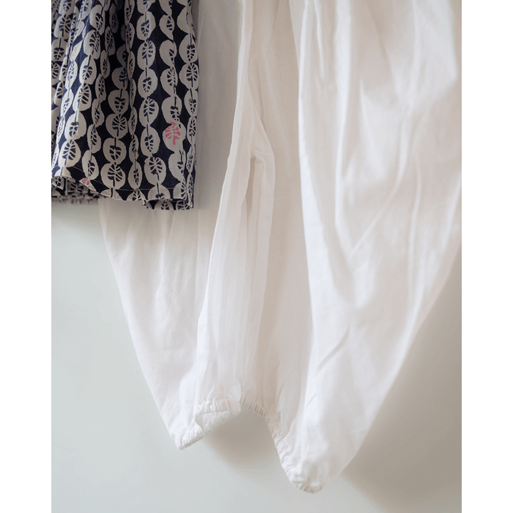 Love the World Today Nila Cotton Monstera Print Kurta With White Cowl Dhoti Pants Coord Set- Girls