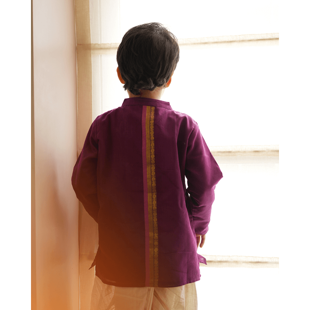 Love The World Today Anagha Short Indian Kurta - Purple