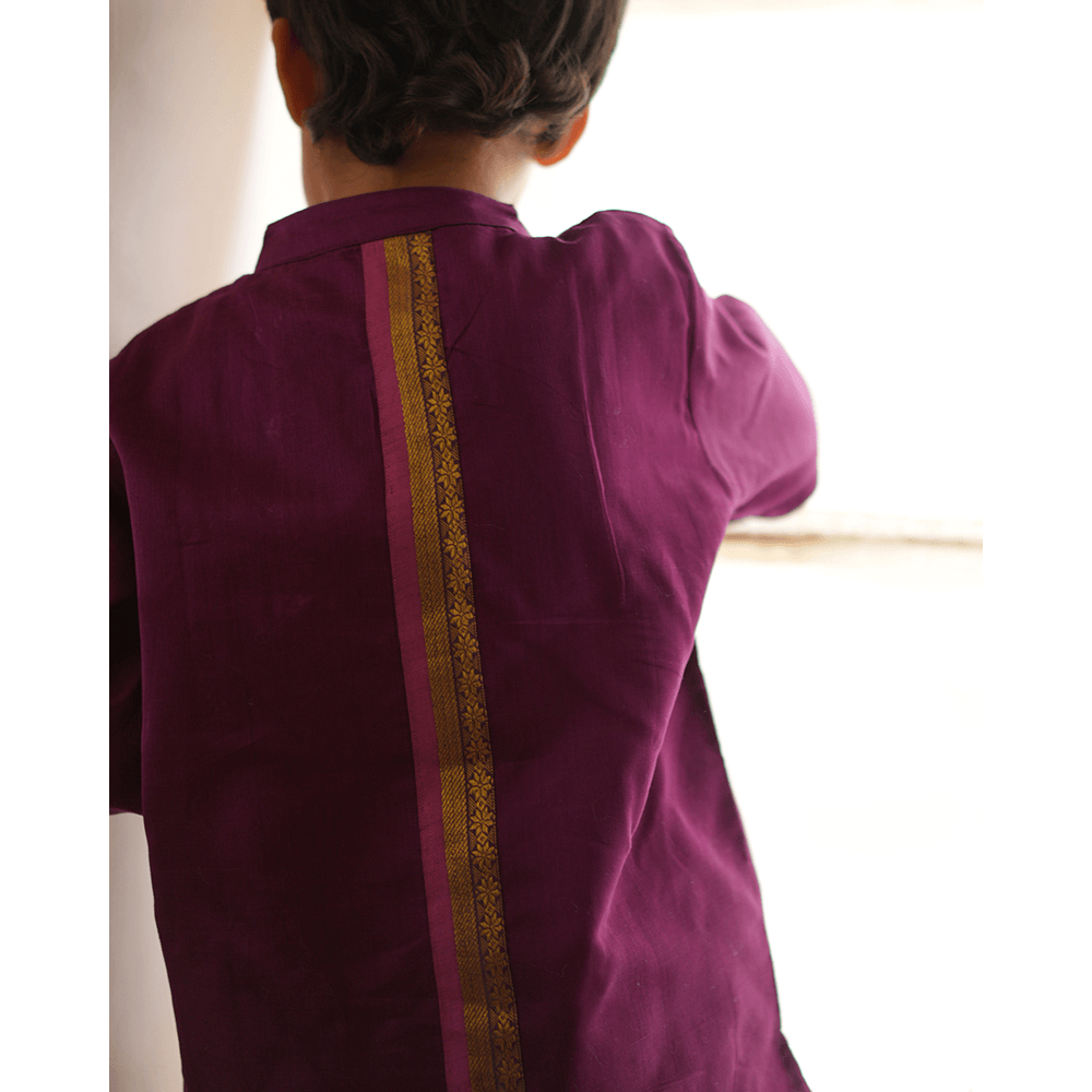 Love The World Today Anagha Short Indian Kurta - Purple