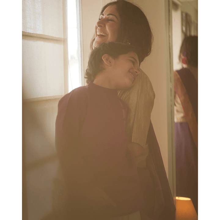 Love The World Today Anagha Short Indian Kurta - Purple