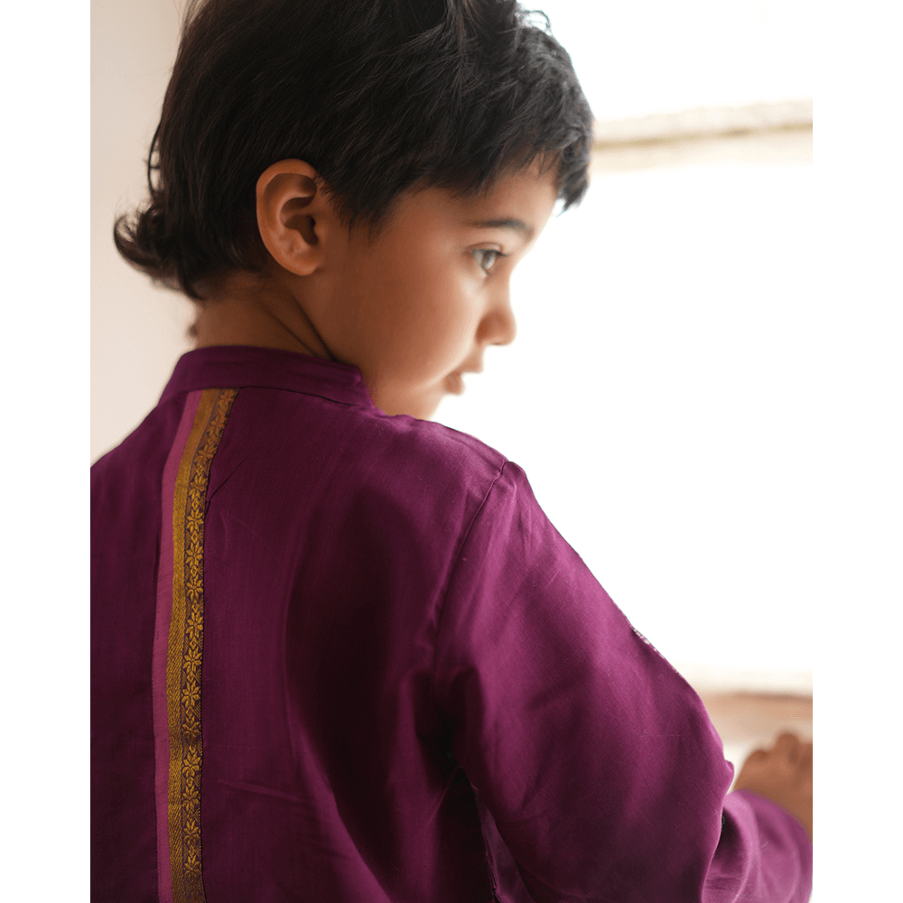 Love The World Today Anagha Short Indian Kurta - Purple