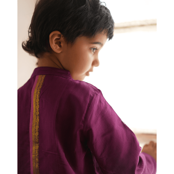 Love The World Today Anagha Short Indian Kurta - Purple