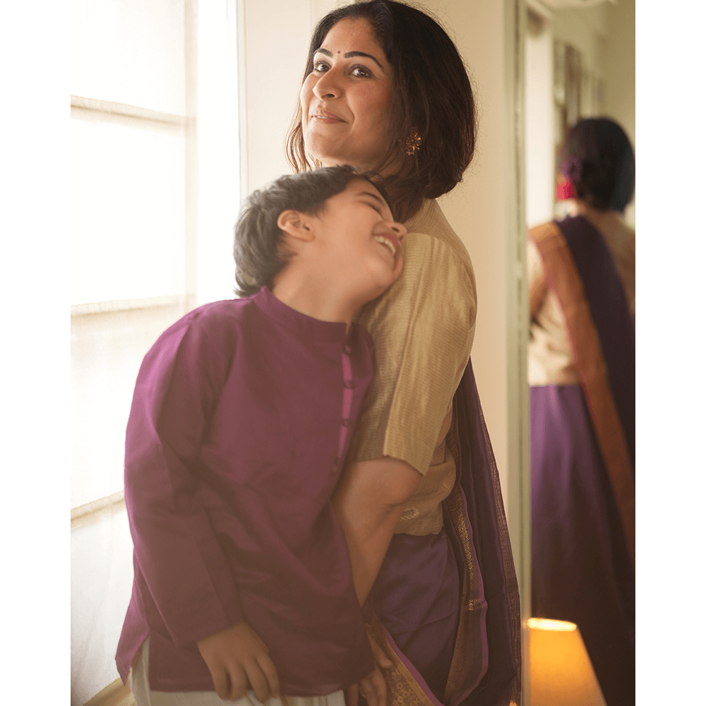 Love The World Today Anagha Short Indian Kurta - Purple