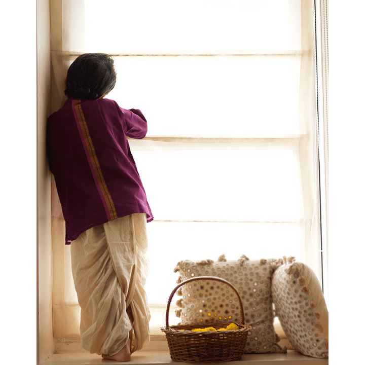 Love The World Today Anagha Short Indian Kurta - Purple