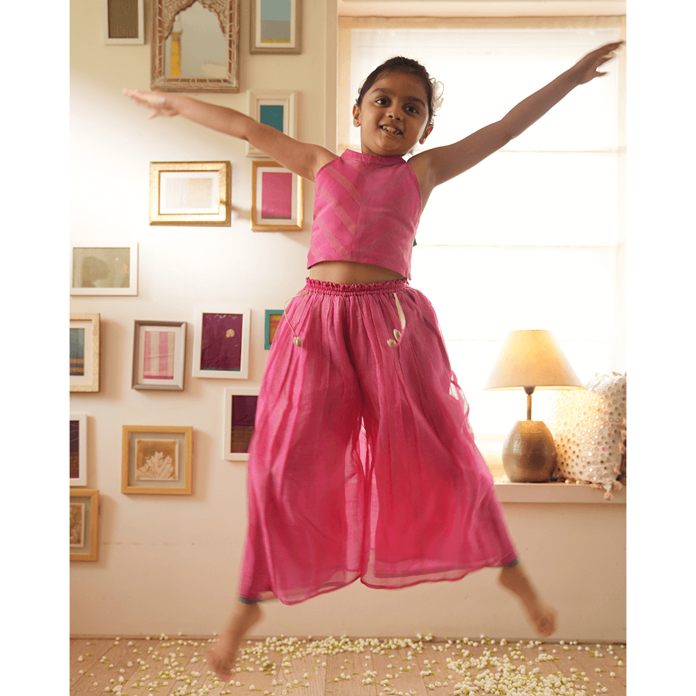 Love The World Today Neelkamal Coord Set - Pink